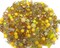 Yellow Bead Charms Grab Bag, 25 pc Glass & Acrylic Dangle Charms, Adorabilities
